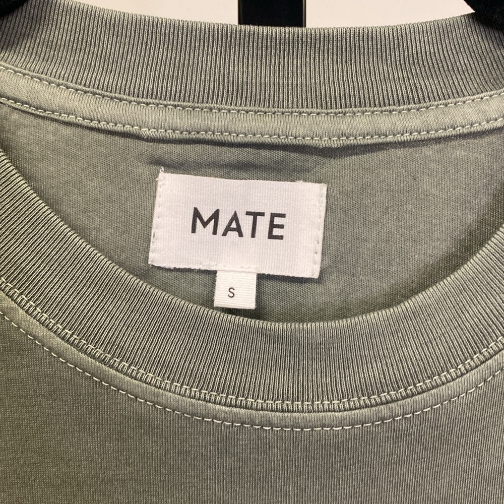 MATE the Label Organic Cotton Long Sleeve Tee In Forest - Picture 3 of 7